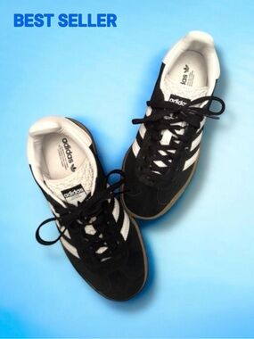 💞ADIDAS Gazelle Bold • Core Black / Cloud White • Women’s 38 EU / 6.5 US